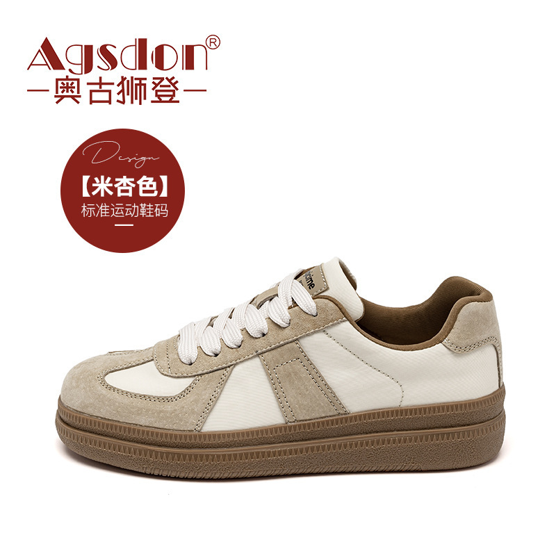 Zapatillas deportivas casuales Augusden estilo Forrest Gump para mujer, novedad primavera 2026, estilo retro deportivo de Hong Kong, zapatillas de entrenamiento alemanas.
