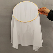 跳舞蹈道具绣花绷子比赛艺考级舞蹈彩绸扇子头饰手绢丝巾素绷包邮