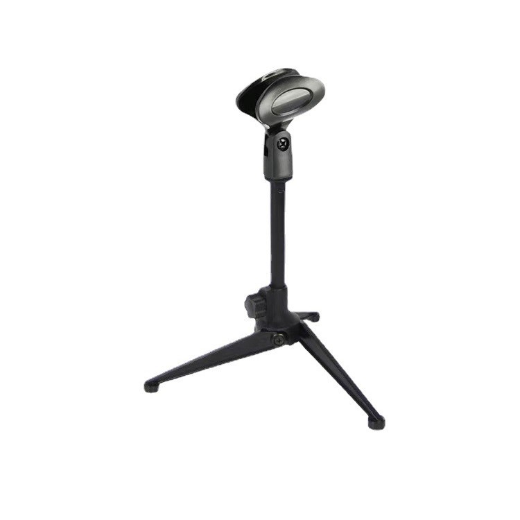 Triángulo de escritorio soporte de micrófono soporte de trípode condensador micrófono de la computadora micrófono soporte de escritorio micrófono pequeño