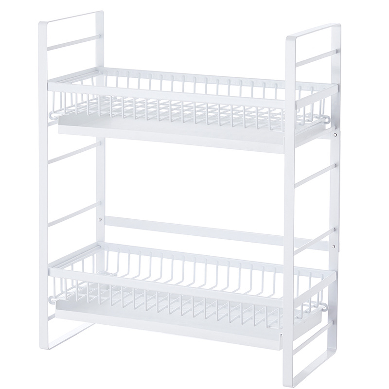 窄款碗碟架沥水架 调料汤锅架 现代简约果蔬收纳篮多层厨房置物架
