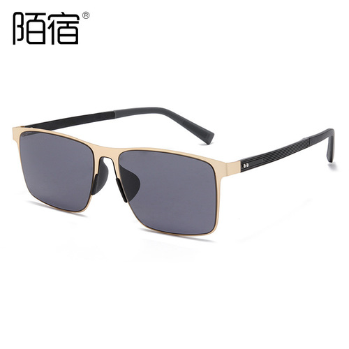 B8079 nylon polarized sunglasses men's sunglasses women's square lightweight aluminum magnesium live new style