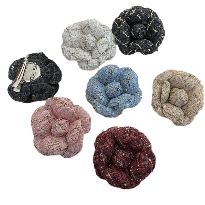 Camellia Brosche Im Retro Stil Für Damen, Modisches Accessoire_voghion.com