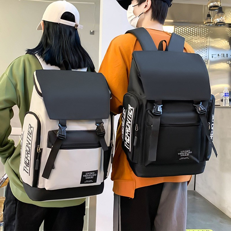 Cross-Border Large-Capacity Casual Backpack Student Travel Trendy Laptop Bag Manufacturer School Bag Backpack