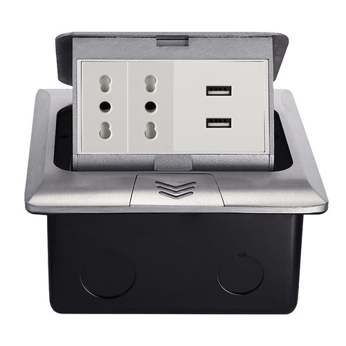 USB/type-c charger cross-border export pop-up undamped hidden Italian Chile ground socket