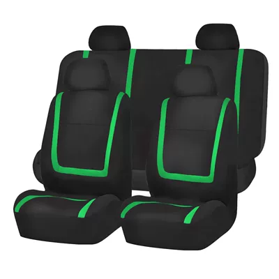 Seat cushion, seat cover, Elastic Fabric Full-Cover Five-Seater - green-2-piece-set-single-seat