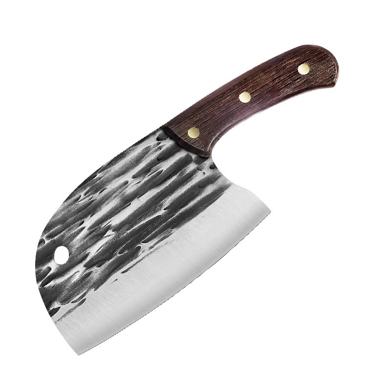 Cuchillo de verduras red cuchillo de doble propósito cuchillo redondo cuchillo de corte de pescado cuchillo de cocina herramientas hechas a mano súper rápidas martillo