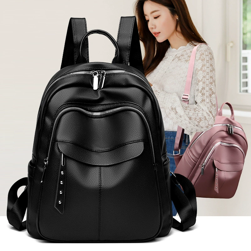 Backpack, school backpack for elementary students, 34×12×28 cm, laptop-friendly, simple elegant design