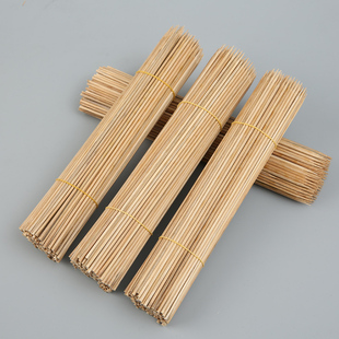 Barbecue Disposable Bamboo Skewers 2.5Mm*15/18/20/25/30/35/40Cm Skewers Fried Skewers Carbonized Black Skewers