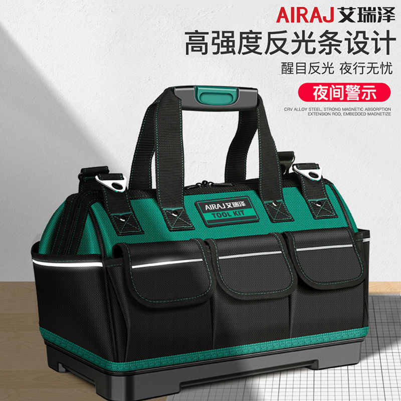 Kit de herramientas eléctricas, lienzo grueso resistente y duradero, bolsas de herramientas de carpintería portátiles multifuncionales para el mantenimiento al por mayor