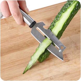 Kitchen stainless steel peeler bottle opener multi-function fruit knife peeler Apple grater melon knife
