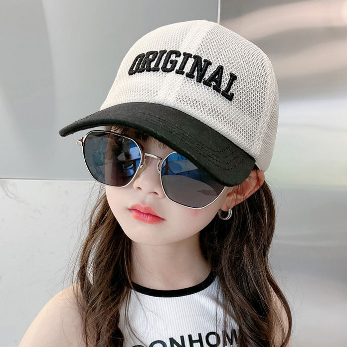 子供の帽子の夏のアヒルの舌の帽子の薄いネットの目の男の子の女の子の日よけの帽子の日焼け止めの野球帽の赤ちゃんの日よけの帽子|undefined