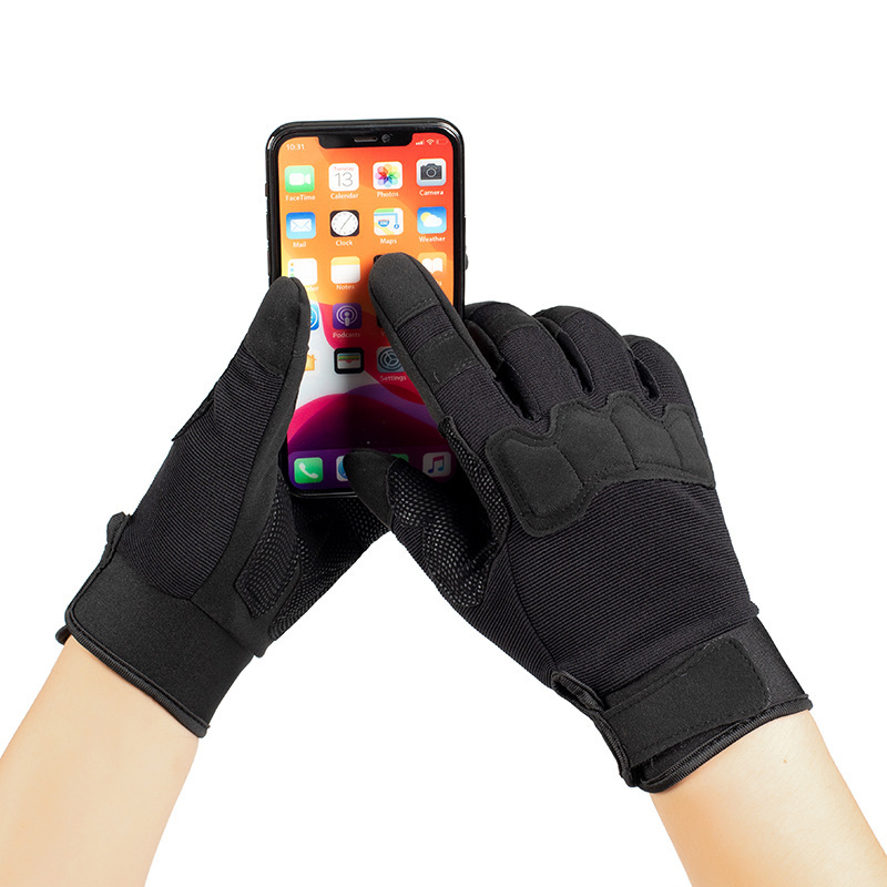 Nuevo dedo largo al aire libre guantes tácticos deportes equitación fitness ventiladores militares rendimiento campo seguridad pantalla táctil guantes de dedo completo