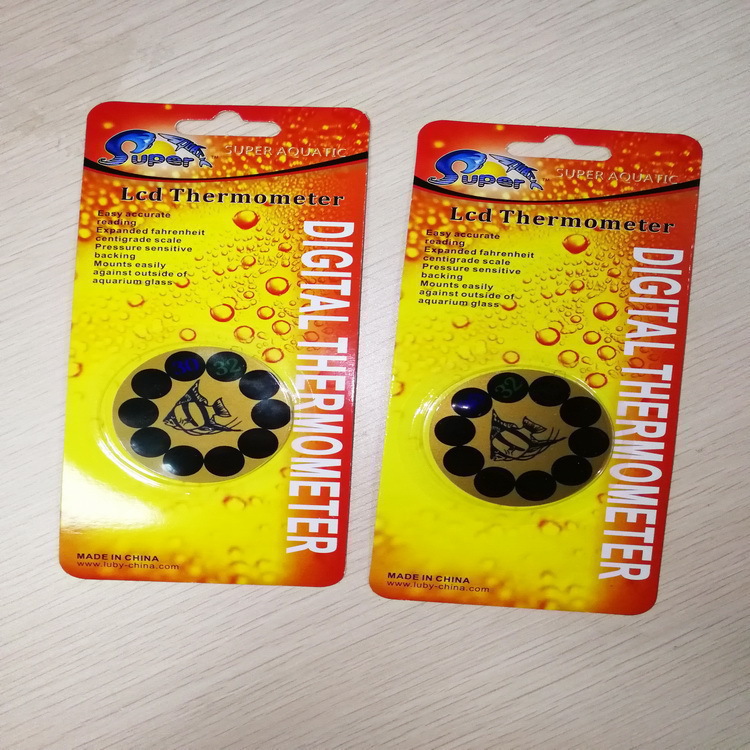 崇裕科技厂家直销优质水族箱鱼缸温度计 爬虫箱用 变色温度计