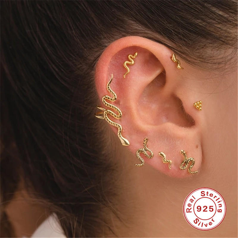 6g Weight Zircon Inlay Material Ear Studs Classification 1 Piece Quantity Street Occasion 925 Sterling Silver Material Geometric Pattern Women'S Gender Plating Design Fashion Style 1 Piece 925 Sterling Silver Zircon Geometric Ear Studs 9