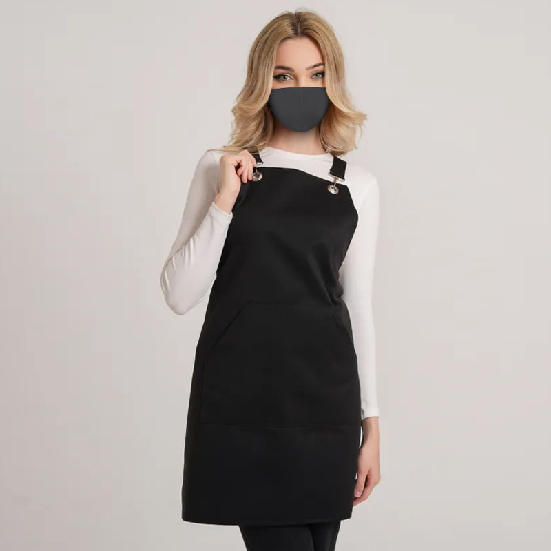 Transfronterizos Amazon herramientas ni delantal restaurante impermeable manicuría tienda de té de leche ropa de trabajo delantal de cocina logo personalizado