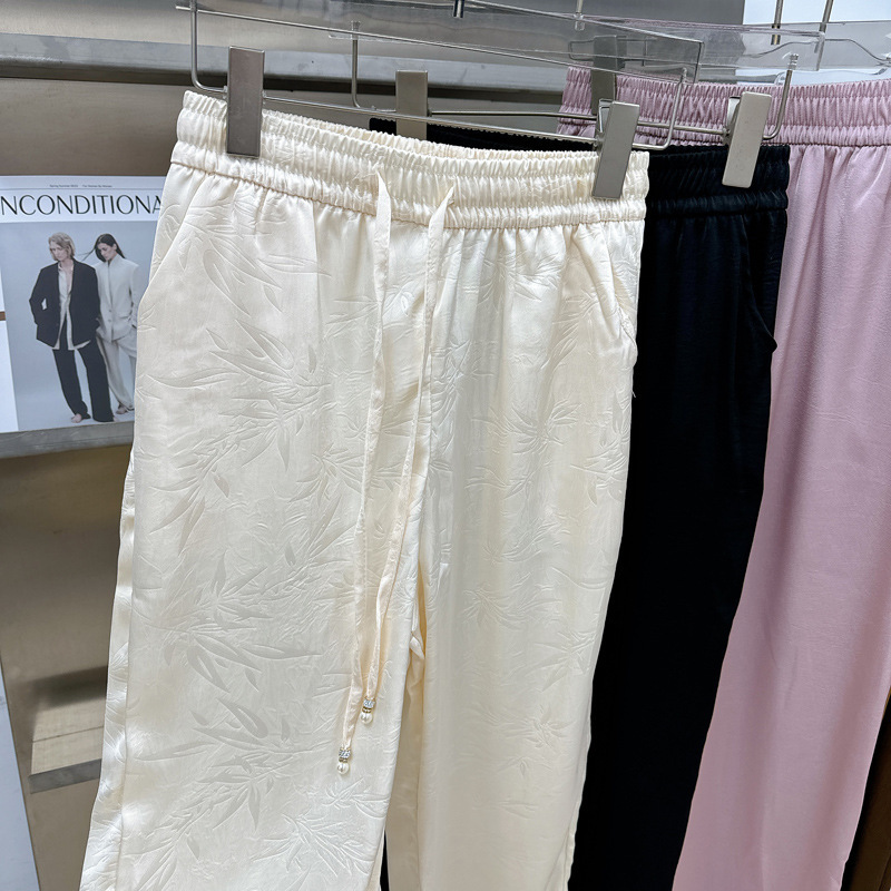 韩版直筒裤女夏季新款高腰宽松显瘦百搭休闲阔腿裤舒适透气轻薄|undefined