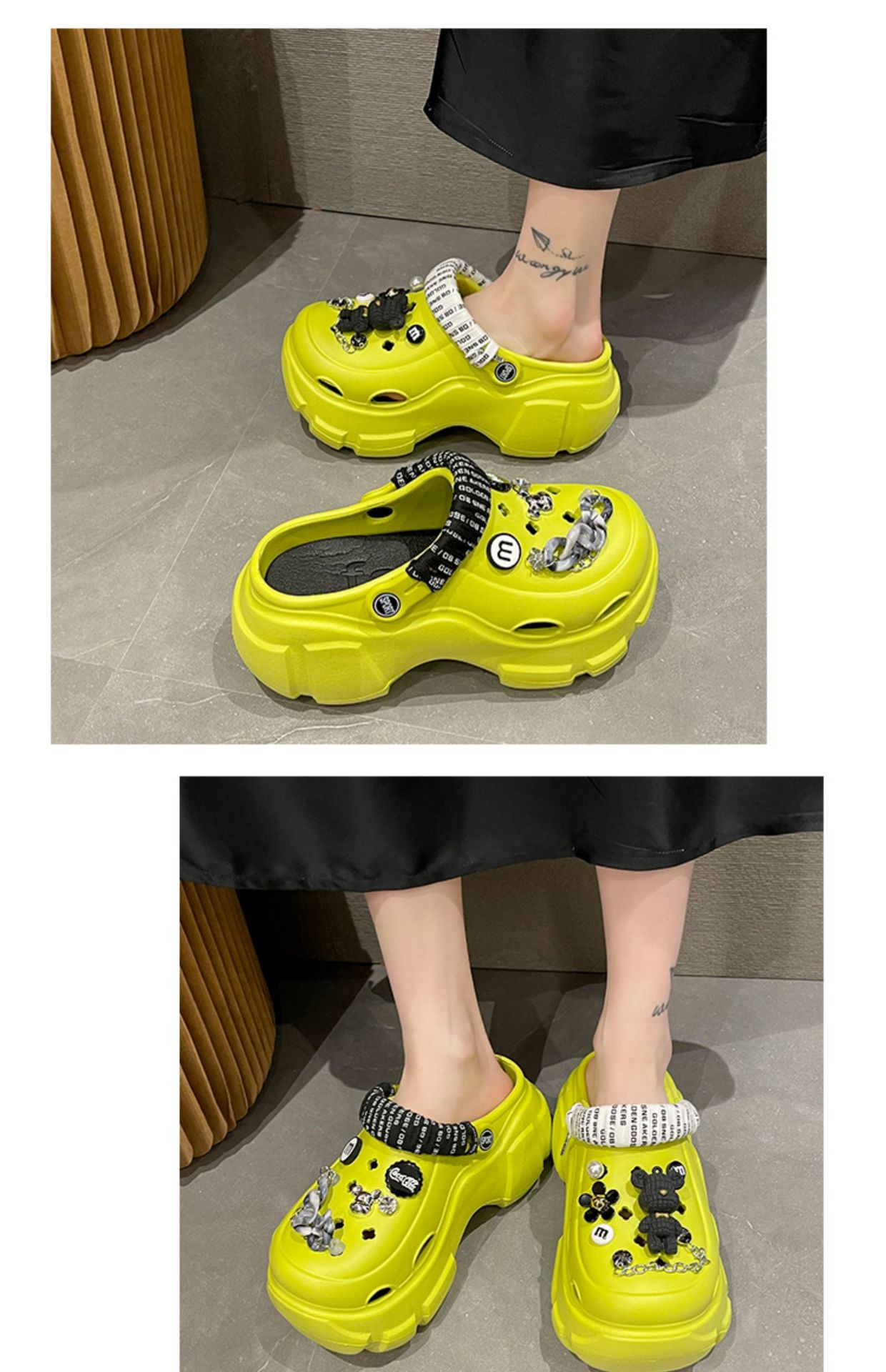 Damen-Sandalen, Flip-Flops, für den Innenbereich, Stoff, Leder, schnell trocknende Pantoletten mit Fußgewölbeunterstützung_voghion.com