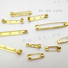 铜质简针铜胸针简形扣针别针DIY饰品配件