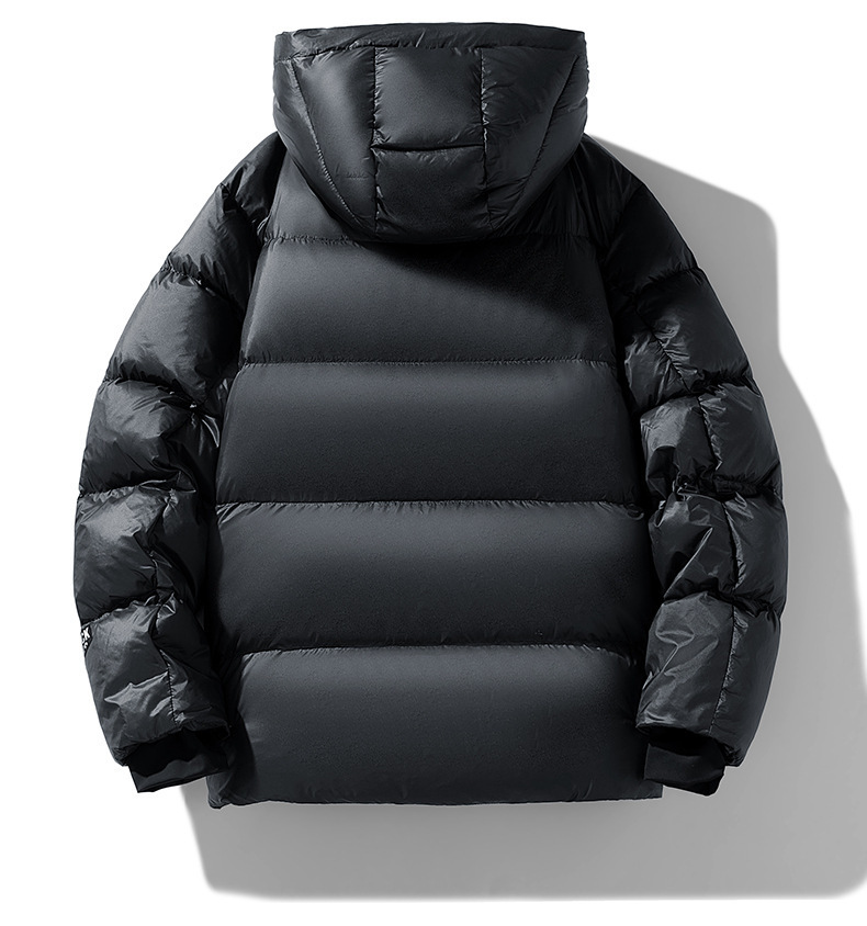 Dammekleeder schwaarz a gold wäiss Wantermäntel Kottengjacket Wanter neie Stil winddicht waarm déck kuerz Stil_voghion.com