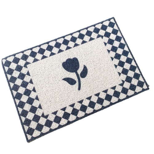 Nordic ins style home entrance wire circle floor mats home cuttable non-slip foot mats entrance dirt-resistant and wear-resistant door mats
