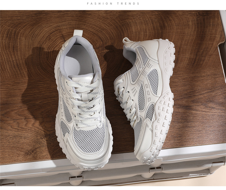 Giày sneaker nữ chunky đế dày mũi tròn lưới thoáng khí mùa hè 2025 — JST 7216m màu (mạng đơn), JST 7211 màu đen (mạng đơn), JST 7233 màu vàng (mạng đơn), JST 7182m màu (mạng đơn) chi tiết 14