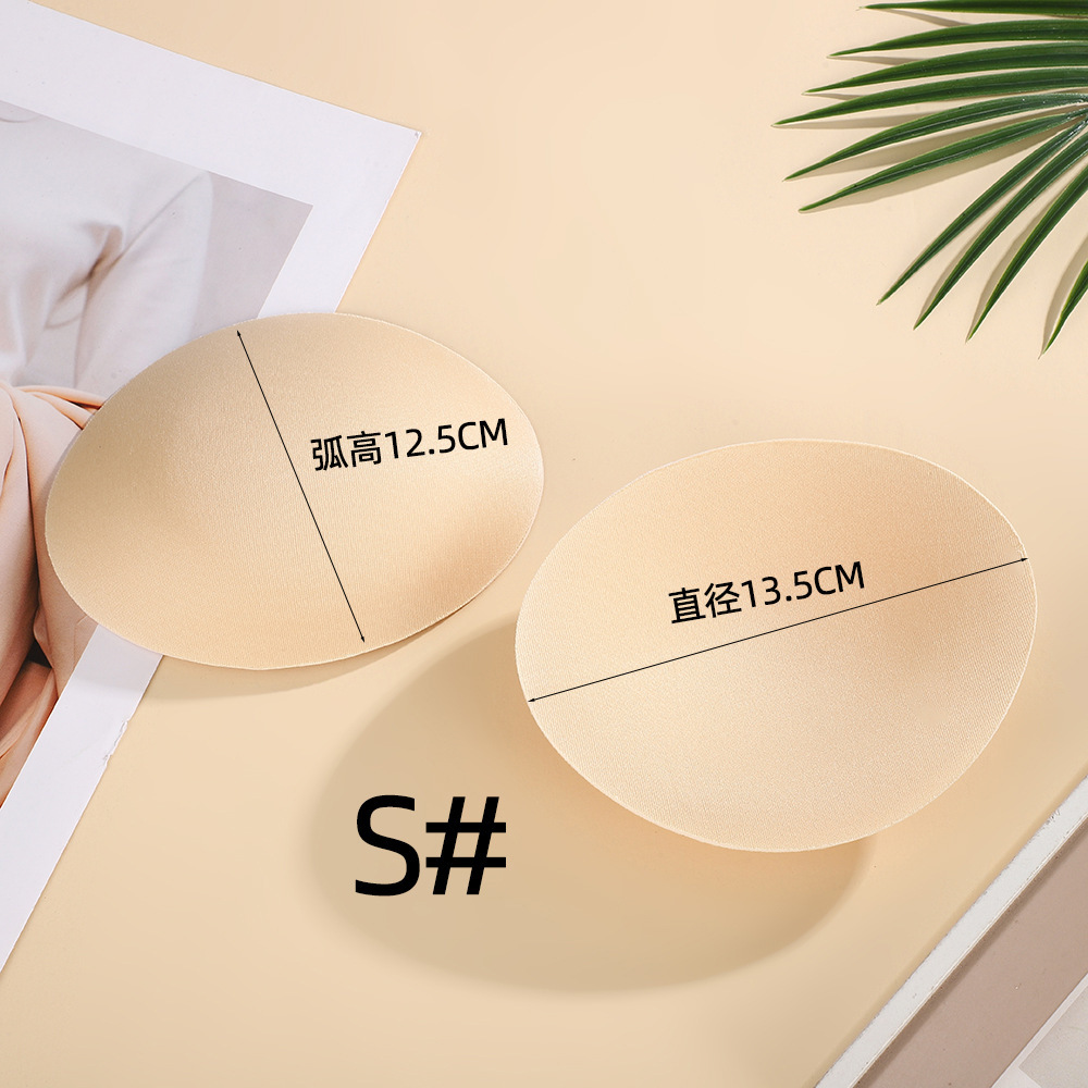 ropa interior transpirable cojín de pecho inserción de cinturón traje de baño cojín de pecho redondo delgado semi-circular triángulo bra taza cojín de pecho esponja