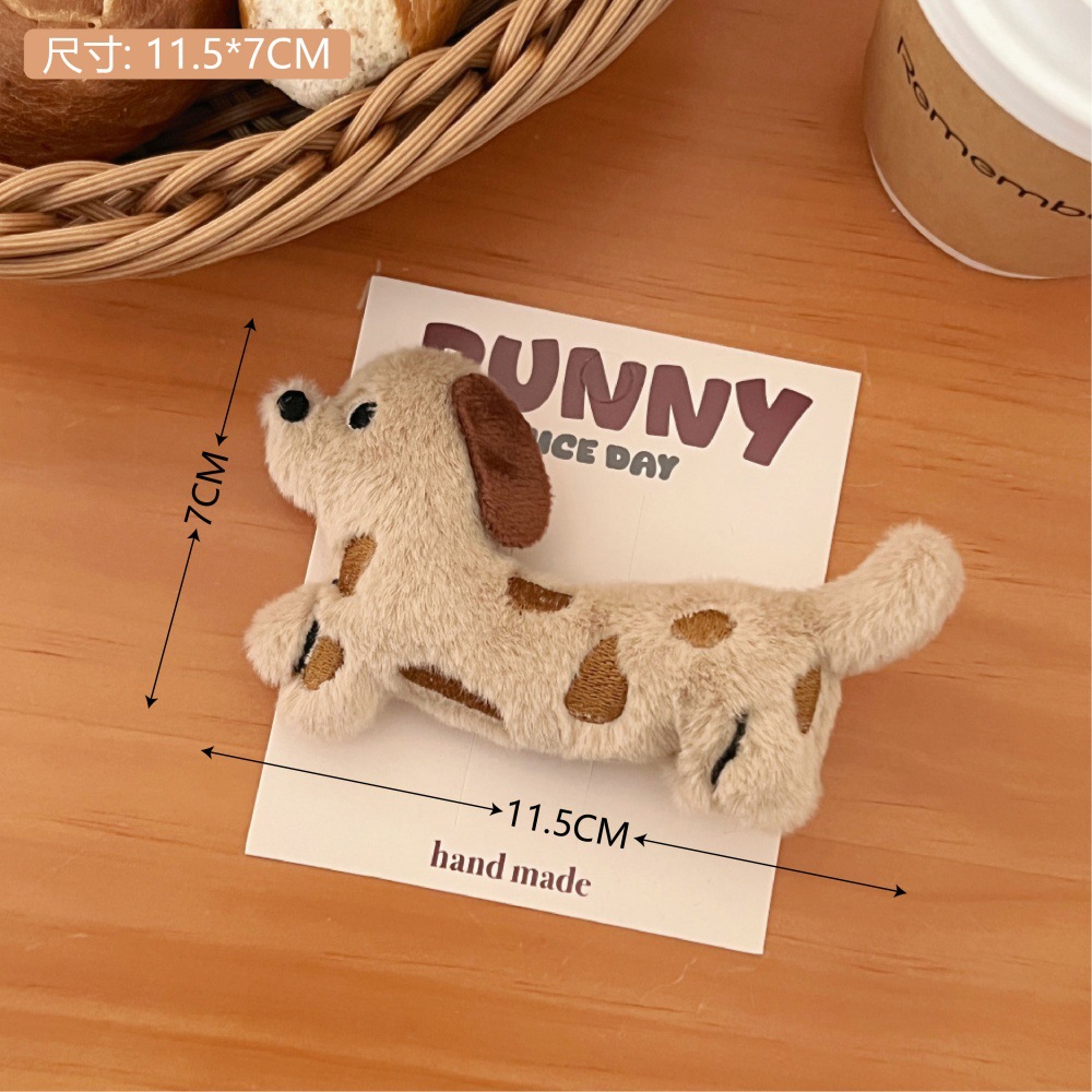 1 clip de pelo para muñecas de cachorros manchados