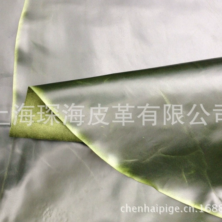 Leather green sofa for oily skin