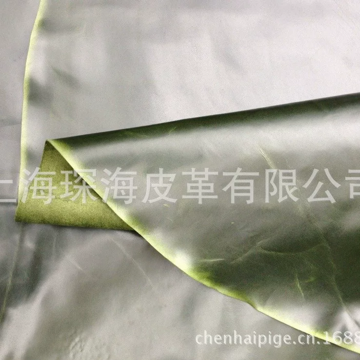 Leather green sofa for oily skin