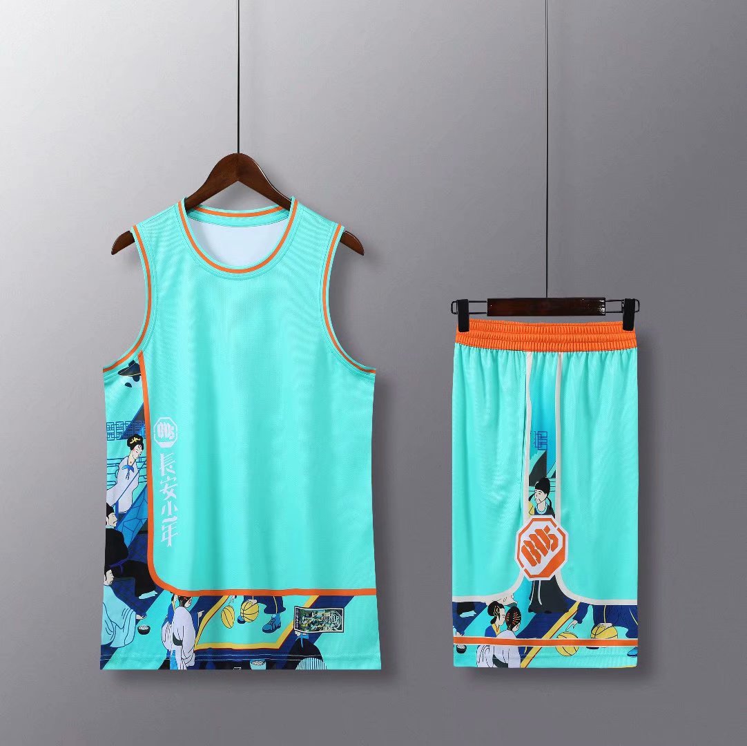 7058 Basketball Uniform Suit Men's Vest Team Game Team Uniform Double Side Pocket Adult S-5Xl Breathable and Quick-Drying