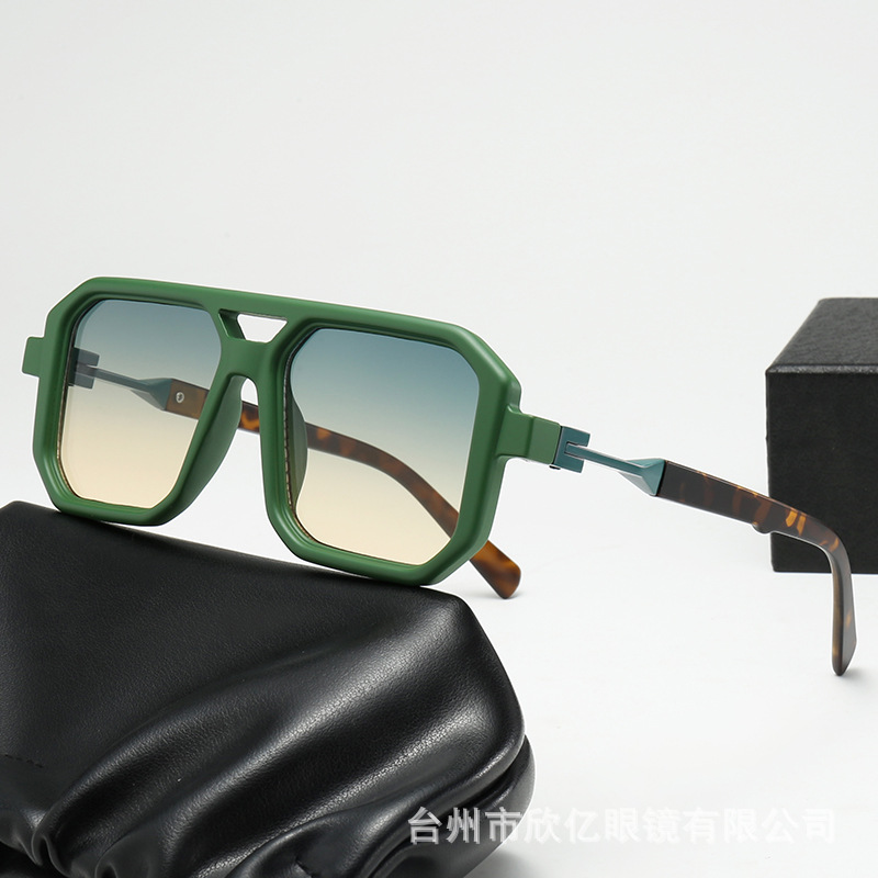 square fashionable retro sunglasses