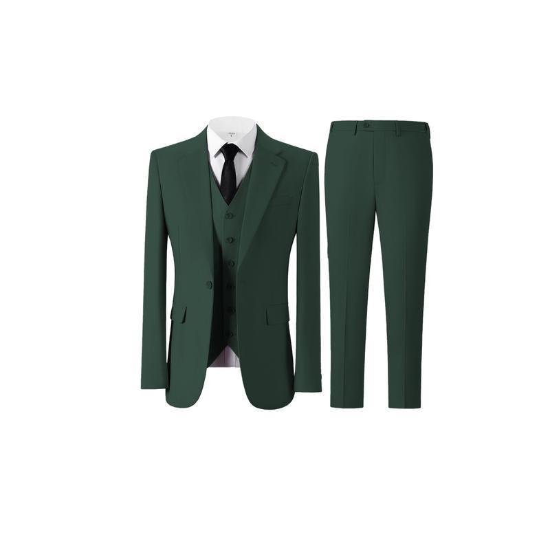 Ventas transfronterizas en caliente de comercio exterior, trajes de hombre, tres conjuntos de un solo botón delgado, traje de negocios formal