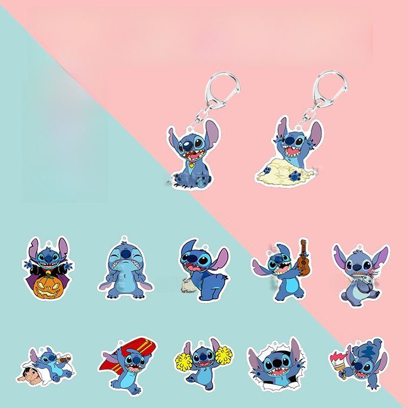 Cartoon acrylic double-sided transparent keychain