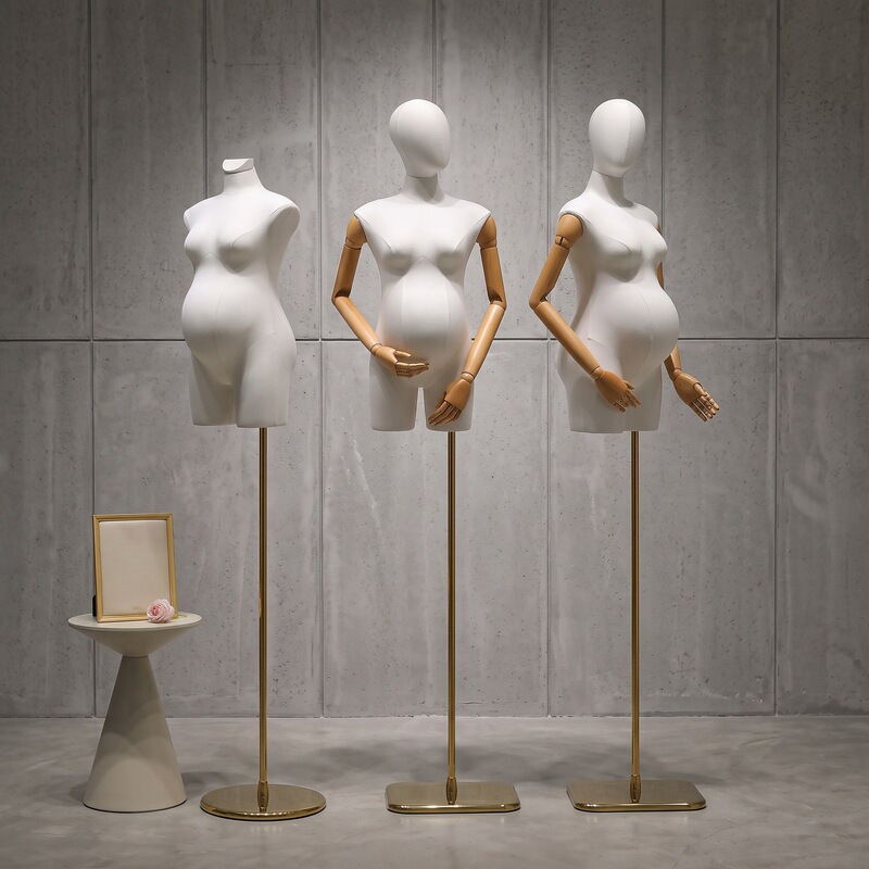 New clothing store maternity model props, half-body female mannequin, maternity and baby store display stand, window display dummy, mannequin