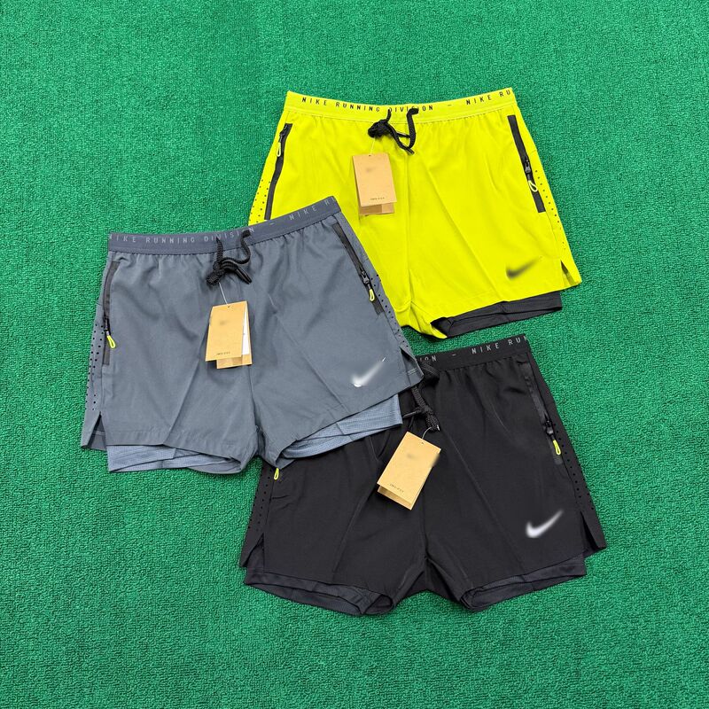 2-in-1 lined running shorts for men, summer woven quick-dry knee-length shorts with zipper pockets and side slits, fitness sports shorts 2-in-1 lined running shorts for men, summer woven quick-dry knee-length shorts with zipper pockets and side slits, fitness sports shorts