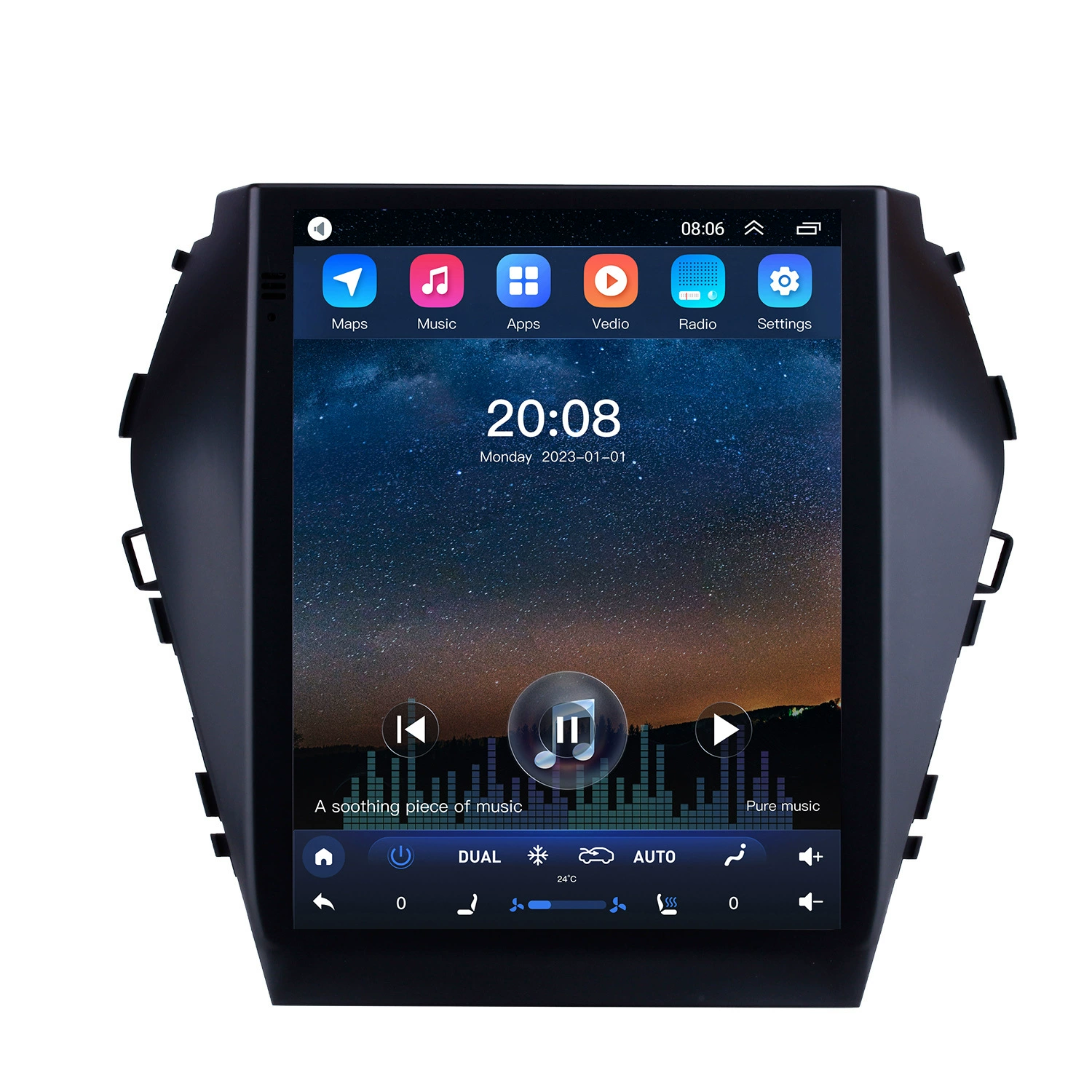 Применимо к Hyundai Santa Fe IX45/Sonata Беспроводной Carplay Android навигация