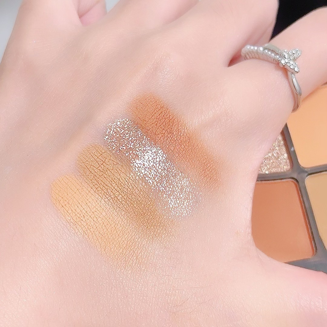 MYHO Daydream Four-color Eyeshadow Palette: Pink, smoky, earth tones, student daily light makeup, matte, pearlescent, sequined makeup undefined