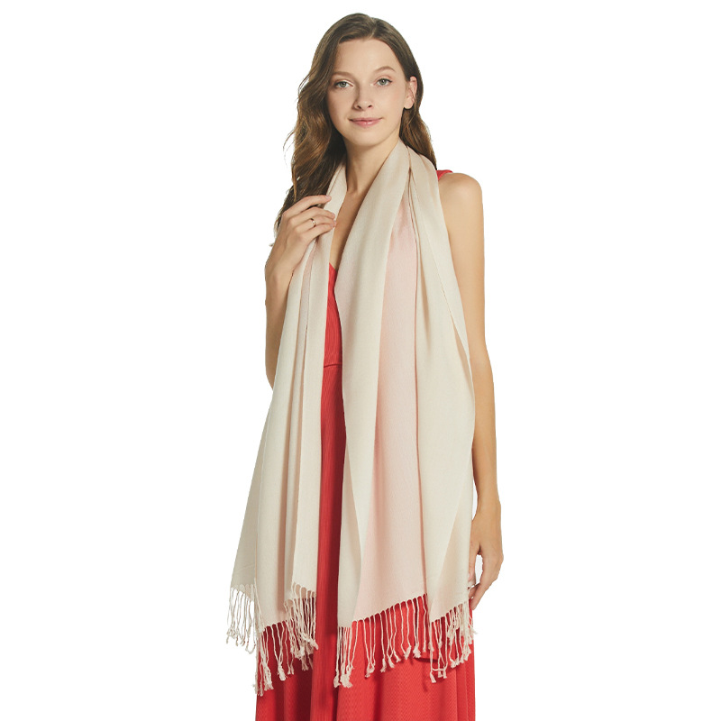 Chal de aire acondicionado de lana Decaijia para mujer, calidez de primavera y verano, bufanda de gama alta de color sólido de todo fósforo, bufanda de aire acondicionado de oficina