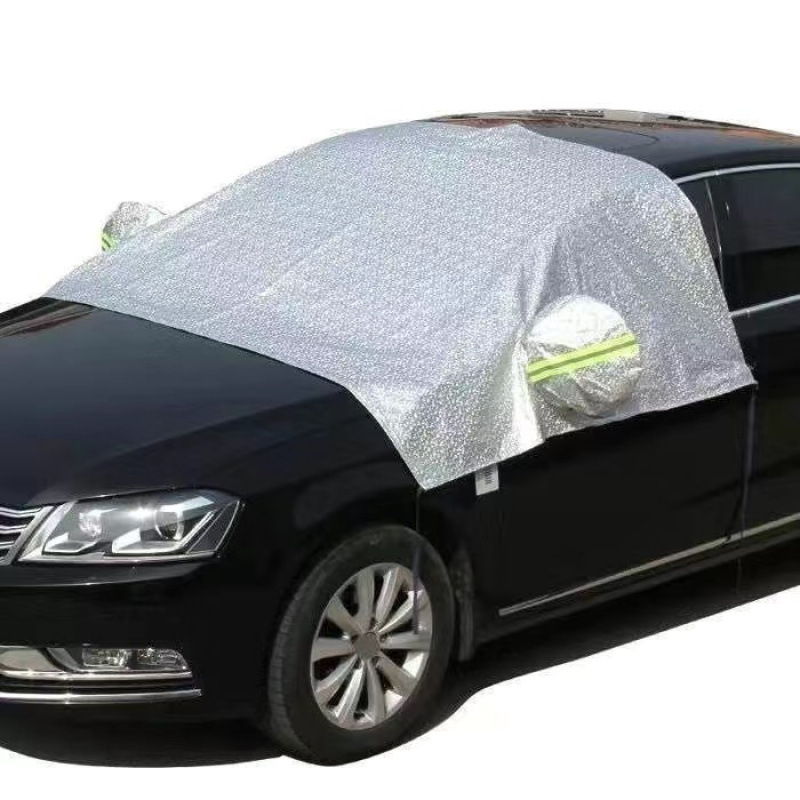 Auto ropa media cubierta cuatro estaciones general bloque de nieve anticongelante protector solar crema de nieve frente protector solar aislamiento térmico ropa de automóvil mayorista