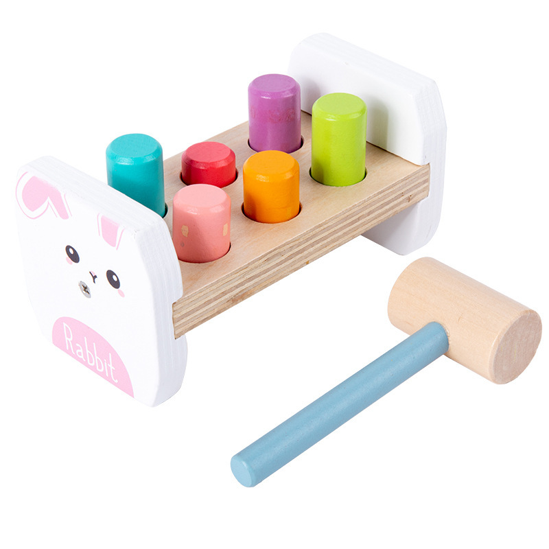 De madera tocando uñas mesa de uñas de los niños tirando de color cognición bebé mano-ojo coordinación educación temprana inteligencia tocando Juguetes