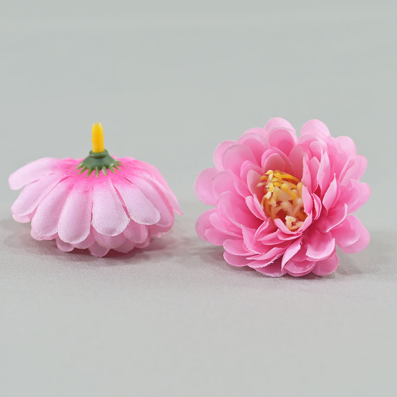 Simulación flor de loto de nieve decoración de boda 6cm brotes de flores bola de flores arco de pino crisântemo cabeza de decoración DIY flores falsas