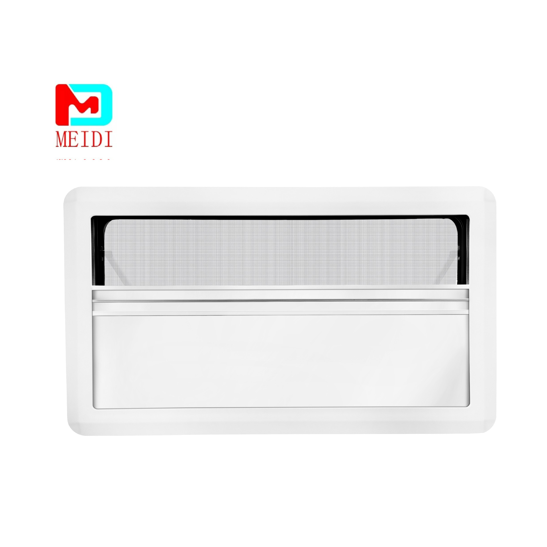 Accesorios para vehículos recreativos de una sola parada para persianas enrollables con ventana de ángulo recto de la serie MD-JPR10