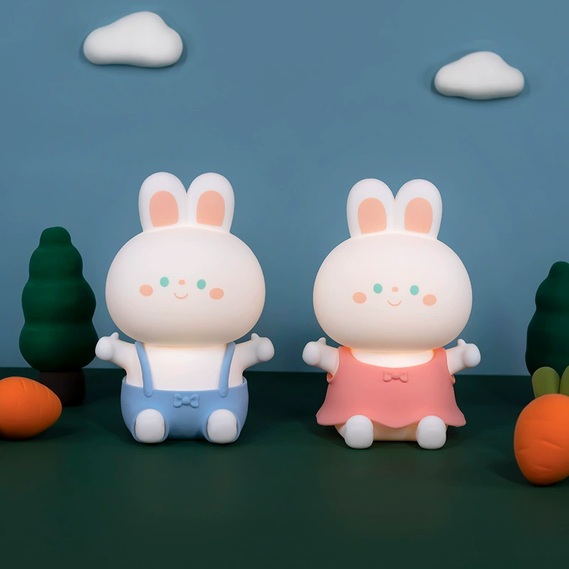 Silicone night light, rabbit for breastfeeding