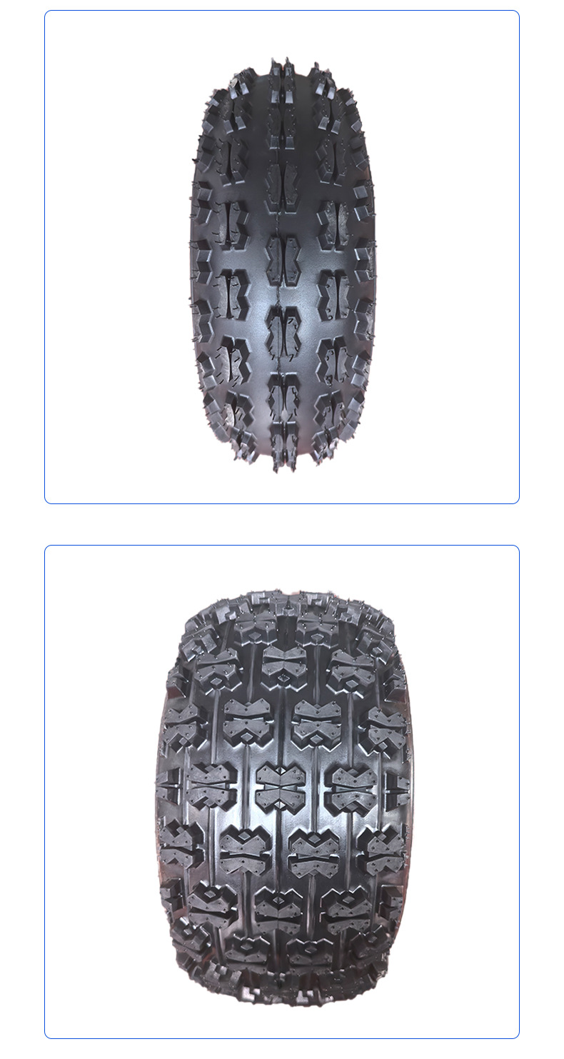 Atv Beach Car Off-Road Vehicle Go-Kart Tires Front 19*7-8 Rear 18* 9.5-8inch Butterfly Pattern Vacuum