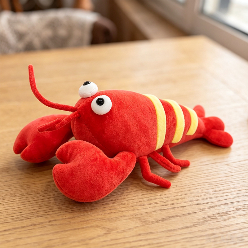 Creative Simulation Lobster Plush Toy Pillow Lobster Cushion Doll Living Room Sofa Car Office Nap Pillow