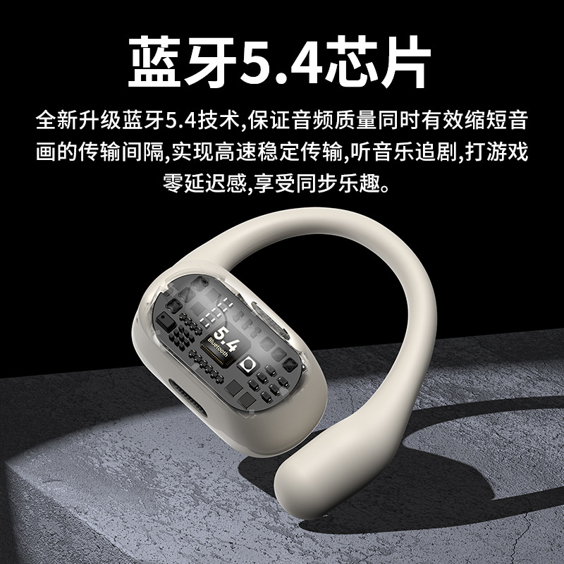 Lanston TS17 auriculares Bluetooth tipo auriculares concepto de conducción ósea abierto sin llamadas auditivas reducción de ruido deporte correr