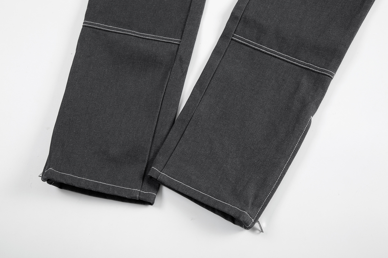 Men's Clothing high street fashion brand washed baggy stitching original pulp original color jeans beggar pants jeans_voghion.com