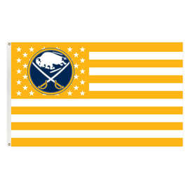 新款NHL 布法罗军刀队旗帜 冰球联盟各队旗帜 厂家直销90x150cm