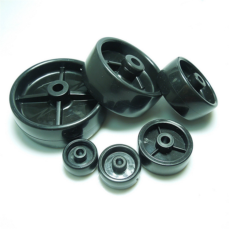 脚轮白色黑色PP PVC橡胶单轮1寸1.25寸1.5寸2寸2.5寸3寸4寸小轮子