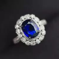 Сапфировое кольцо Ювелирное кольцо Ювелирные изделия 2.6ct18k Золотой бриллиант Шри-Ланка сапфировое кольцо